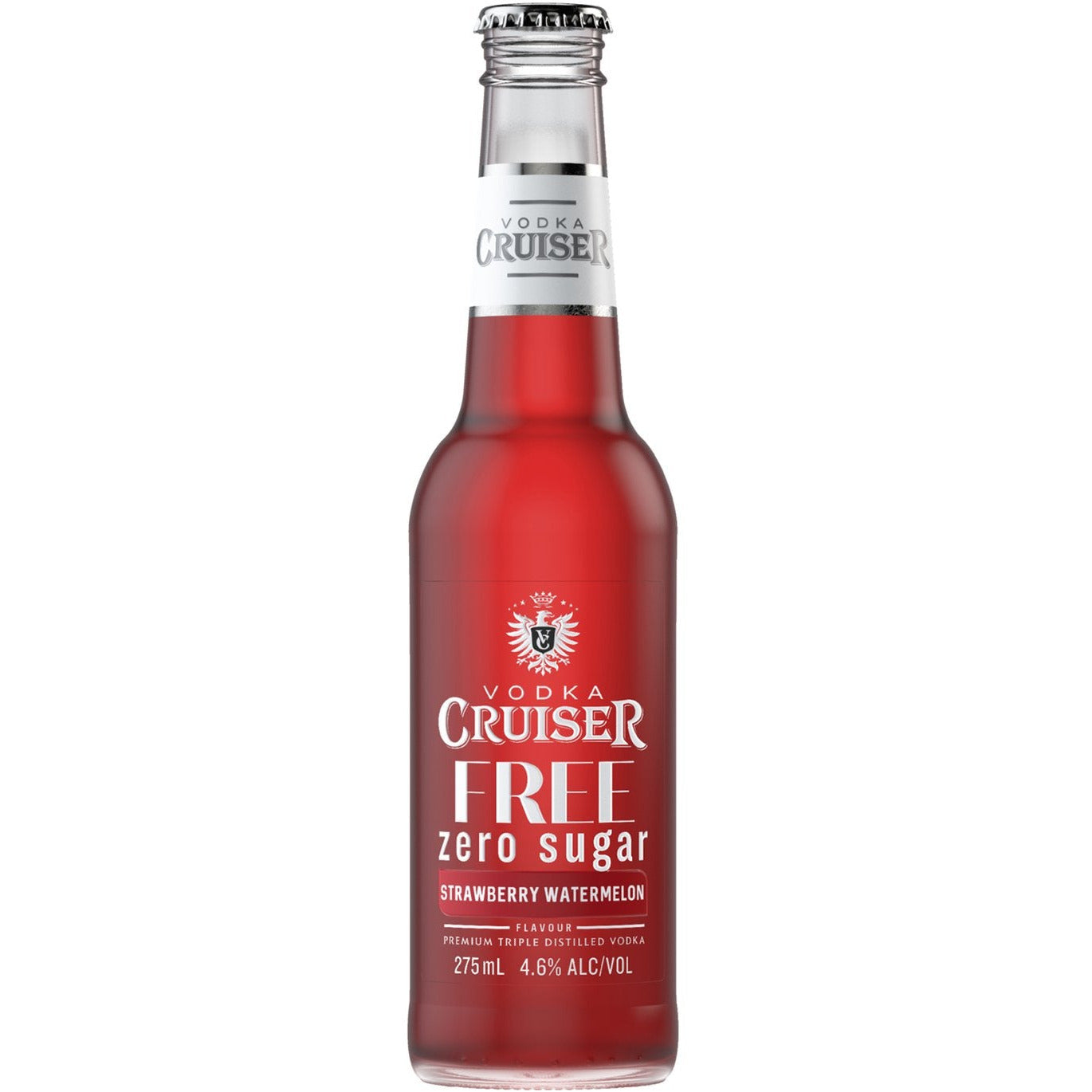 Cruiser Zero Raspberry Vodka Cruiser Free Zero Sugar Strawberry Watermelon 275ml Bottle | RTD ...