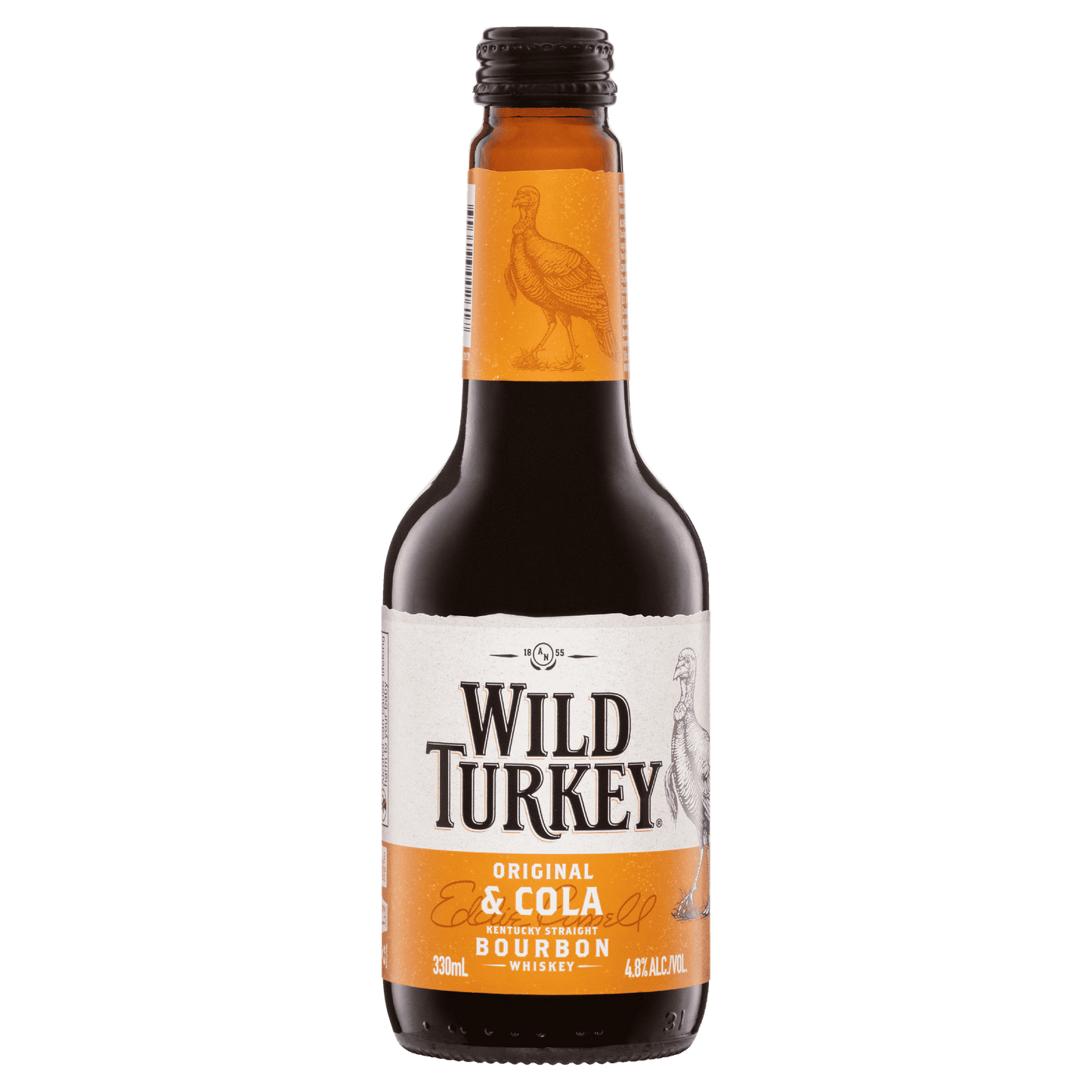 Wild Turkey & Cola 4.8% Bottle 330ml