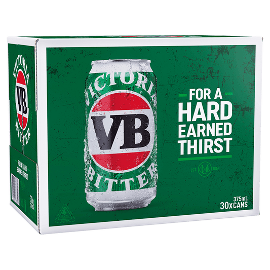 Victoria Bitter 30 pack cans