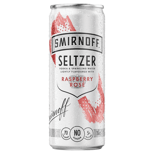 Smirnoff Seltzer Raspberry Rose