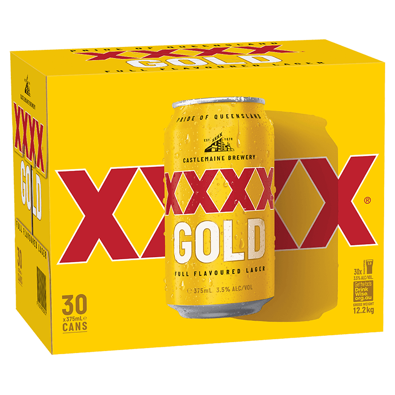 XXXX Gold 30 Pack Cans